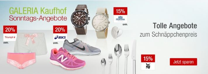 galeria kaufhof sonntagsangebote 20160717