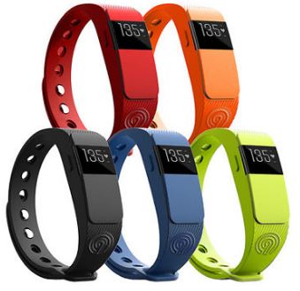 NINETEC Smartfit F2HR Fitnesstracker mit gratis Ersatzband
