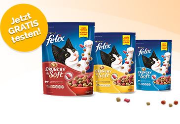 FELIX Crunchy & Soft gratis testen und Geld zurück erhalten