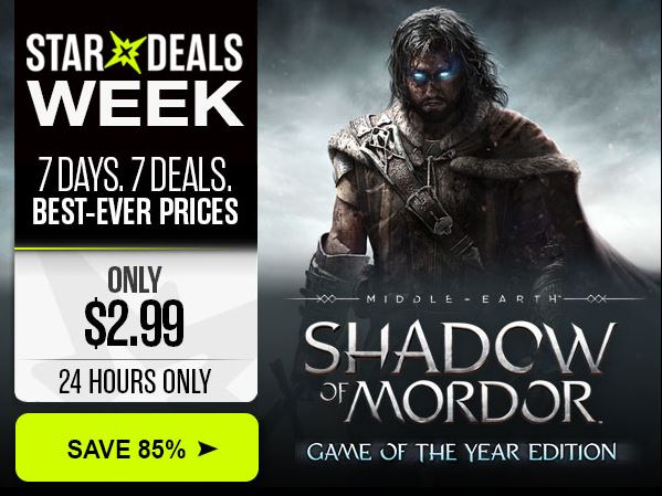 [Steam Key] Middle-earth: Shadow of Mordor GOTY nur 2,99€