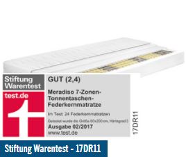 [LIDL] MERADISO 7-Zonen-Tonnentaschen-Federkernmatratze für 99,99 €