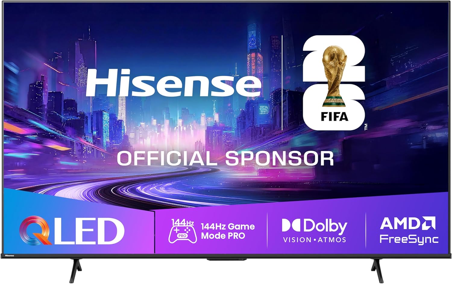 Hisense 85E7Q PRO Fehrnseher, 85 Zoll,4K UHD QLED, Smart TV,144Hz für 899,99 €